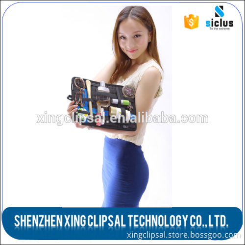 Custom travel gadget cable organizer for tablet pad cell phone